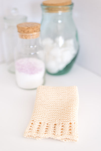 Along the Edge Spa Cloth Knitting Pattern
