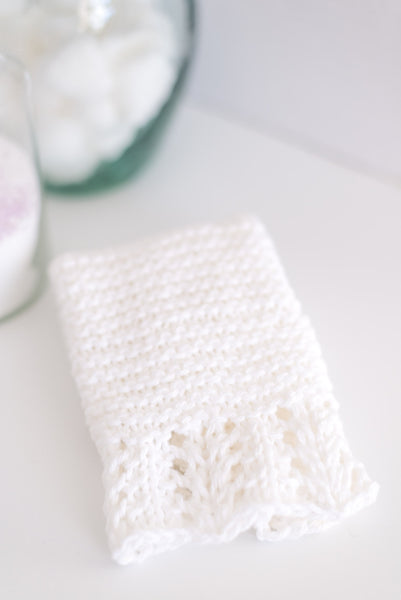Along the Edge Spa Cloth Knitting Pattern