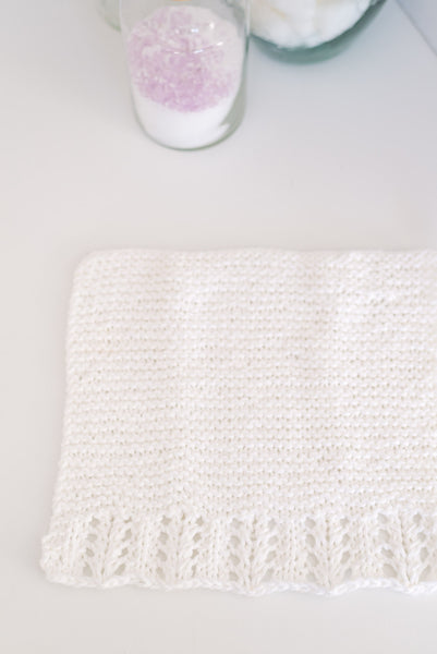 Along the Edge Spa Cloth Knitting Pattern