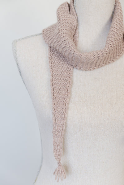 Eyelet Edged Scarf Knitting Pattern