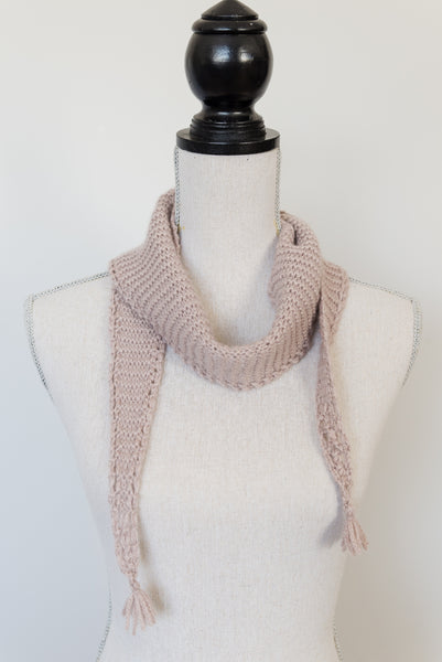 Eyelet Edged Scarf Knitting Pattern