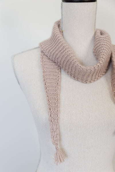 Eyelet Edged Scarf Knitting Pattern