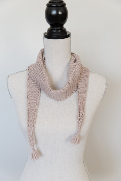 Eyelet Edged Scarf Knitting Pattern