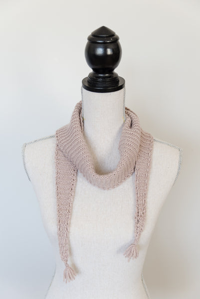 Eyelet Edged Scarf Knitting Pattern