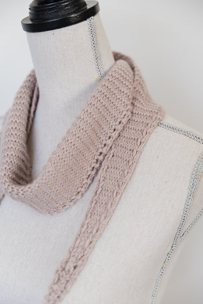 Eyelet Edged Scarf Knitting Pattern