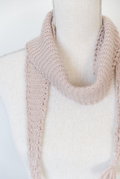 Eyelet Edged Scarf Knitting Pattern