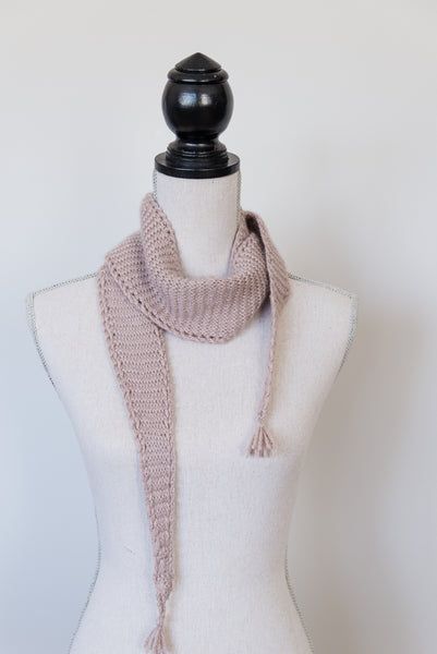 Eyelet Edged Scarf Knitting Pattern