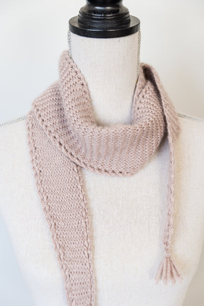 Eyelet Edged Scarf Knitting Pattern
