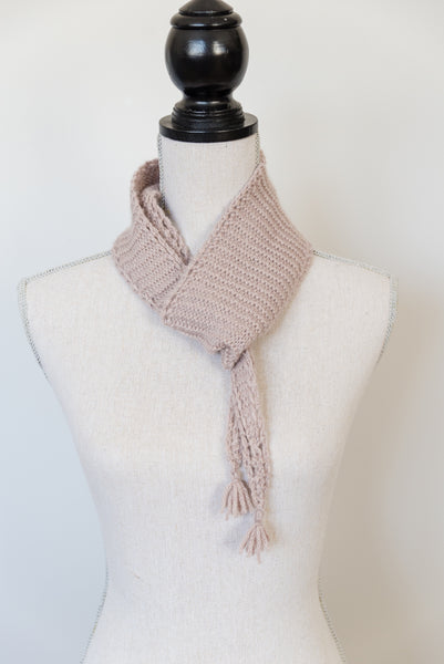 Eyelet Edged Scarf Knitting Pattern