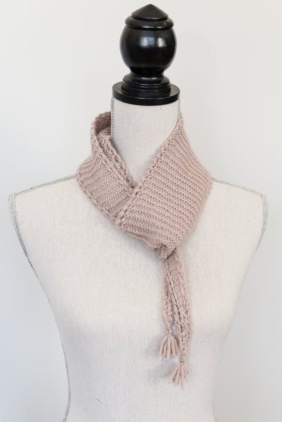 Eyelet Edged Scarf Knitting Pattern