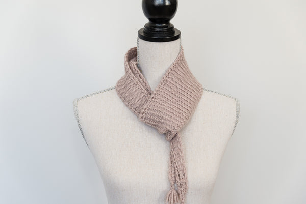 Eyelet Edged Scarf Knitting Pattern