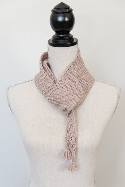 Eyelet Edged Scarf Knitting Pattern