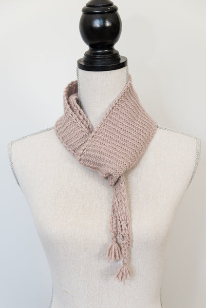 Eyelet Edged Scarf Knitting Pattern