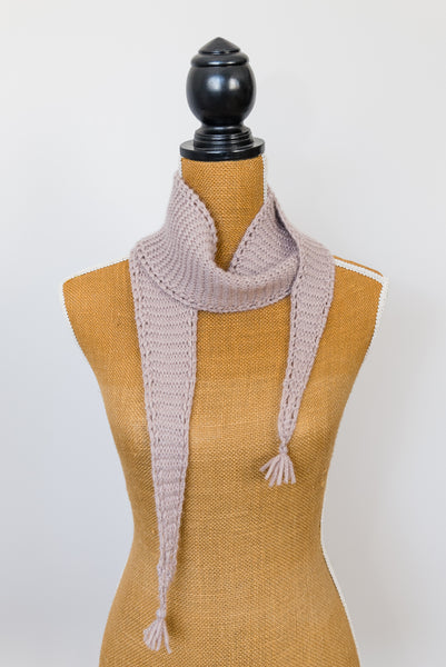 Eyelet Edged Scarf Knitting Pattern