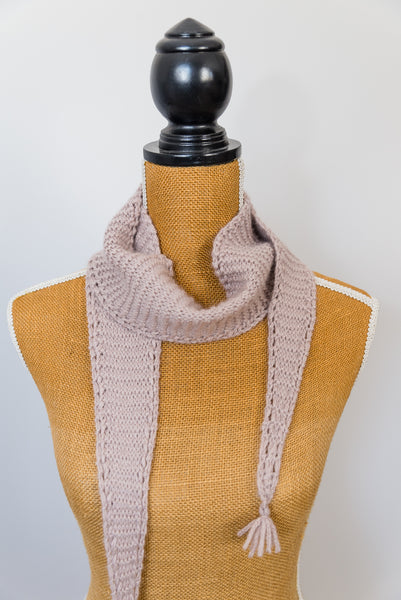 Eyelet Edged Scarf Knitting Pattern