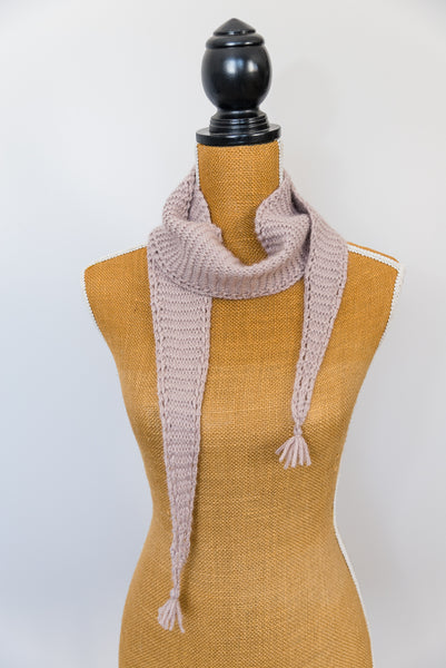 Eyelet Edged Scarf Knitting Pattern