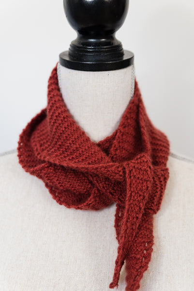 Eyelet Edged Scarf Knitting Pattern