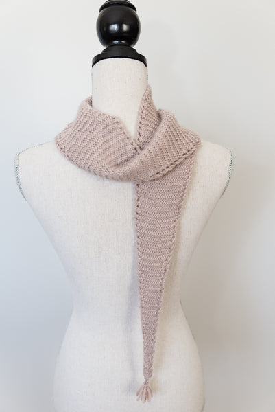 Eyelet Edged Scarf Knitting Pattern
