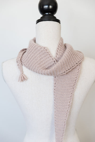Eyelet Edged Scarf Knitting Pattern