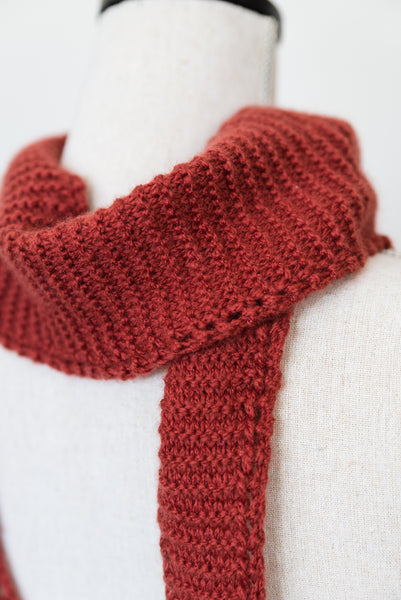 Eyelet Edged Scarf Knitting Pattern