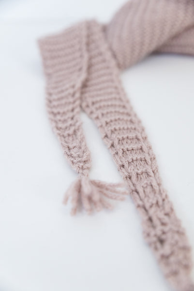 Eyelet Edged Scarf Knitting Pattern