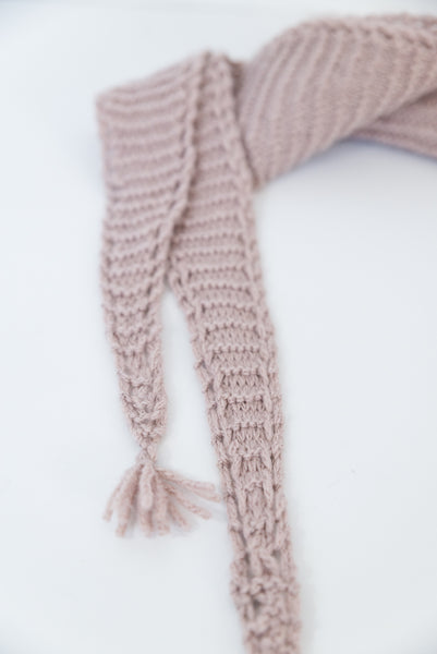 Eyelet Edged Scarf Knitting Pattern
