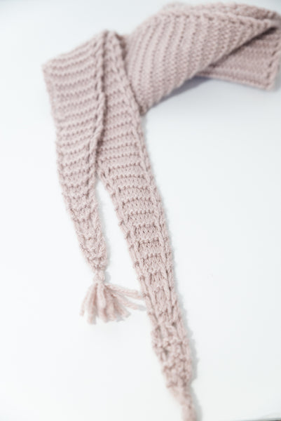 Eyelet Edged Scarf Knitting Pattern