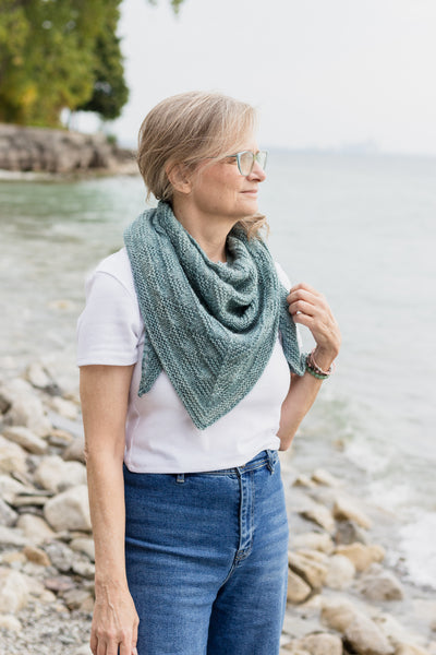 Textured Pyramid  Shawl Pattern