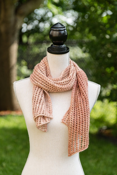 Rosebuds In Lace Scarf Knitting Pattern