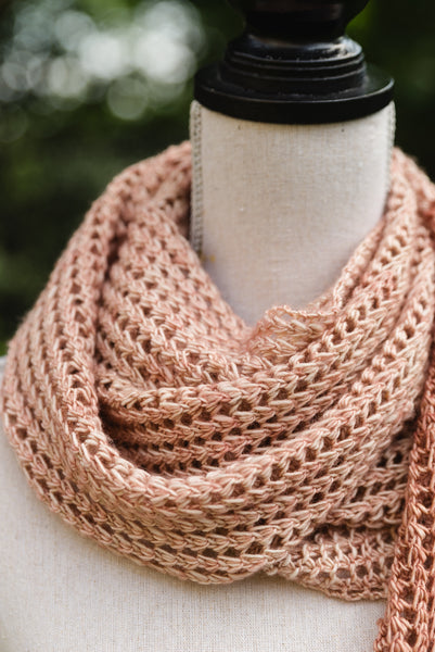 Rosebuds In Lace Scarf Knitting Pattern