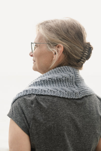 Garter & Cables Cowl Knitting Pattern