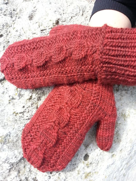 Hollyhock Fingerless Mitts
