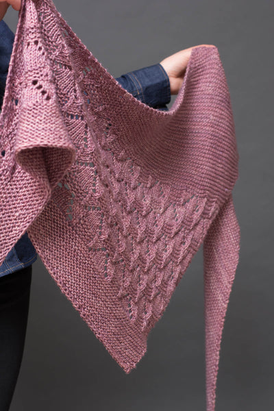 knitted shawl pattern trinagle