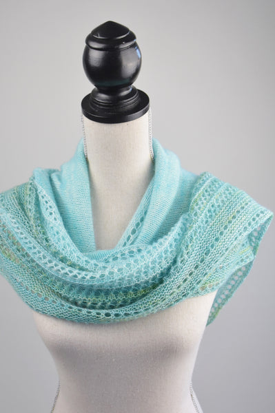 curved shawl knitting pattern