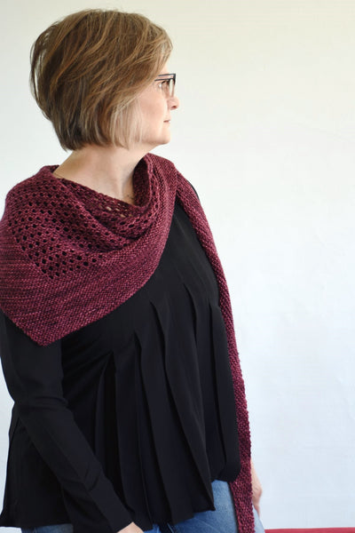 sideway traingle knitting pattern