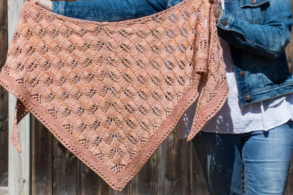 Faded Rose Shawl Pattern