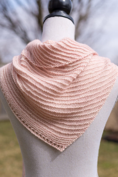 Sideways Triangle Scarf Knitting pattern