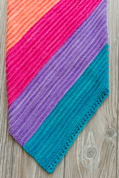 Hand Knit Cowl Flat