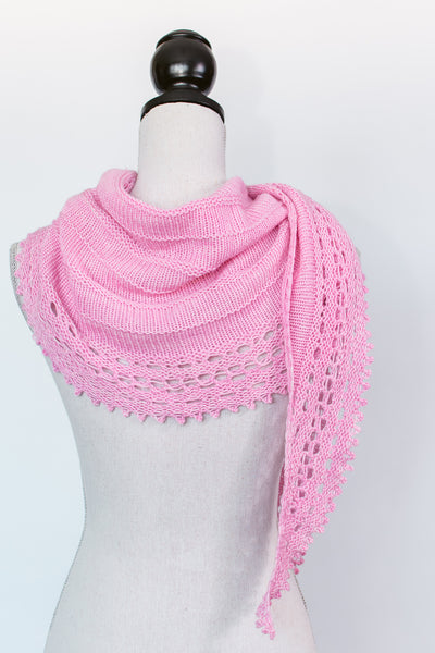 Crescent Shaped Shawl Knitting