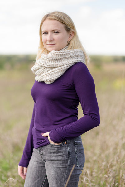 Garter & Lace Scarf Pattern