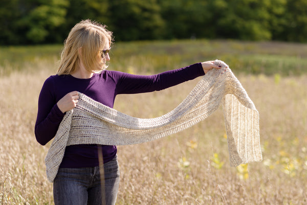 Garter & Lace Scarf Pattern