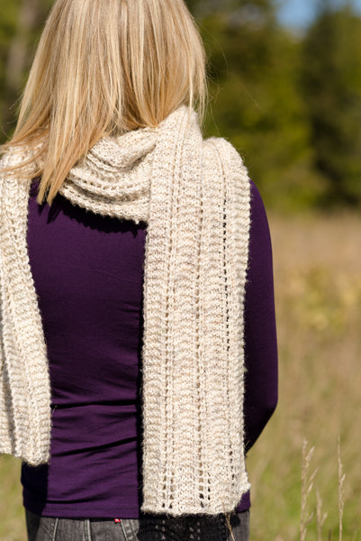 Garter & Lace Scarf Pattern