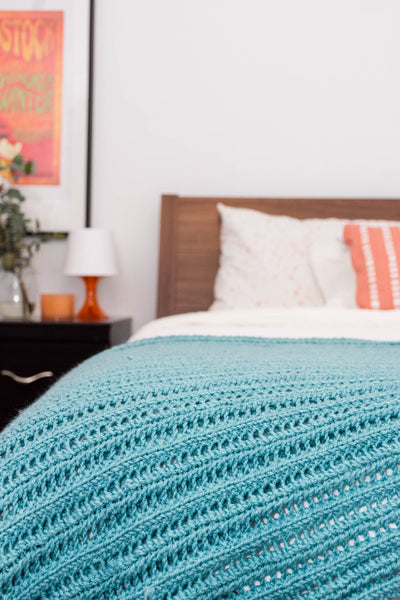 Handknit Lace Blanket