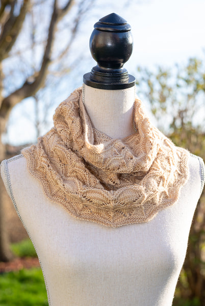 Handknit Lace Cowl