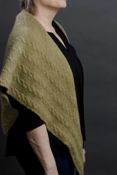 Garter & Cables Shawl Pattern