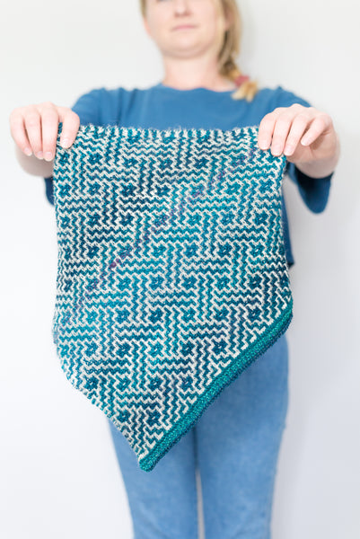 Key and Button Cowl Knitting Pattern