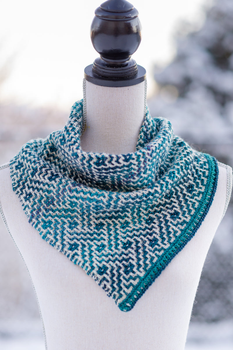 Key and Button Cowl Knitting Pattern