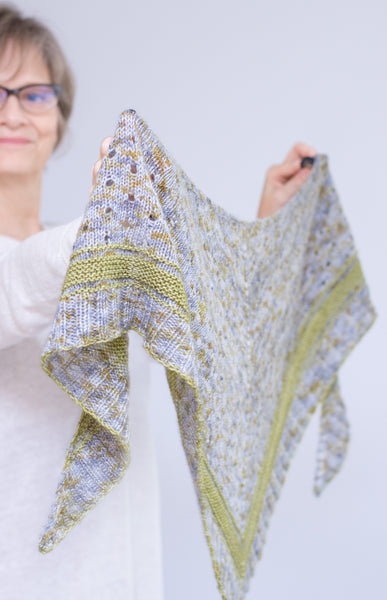 Detail Shot of Handknit Shawl