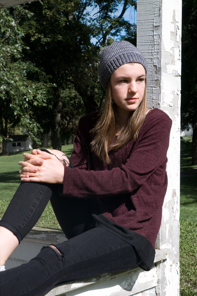 CKWM Relaxed Beanie Hat Free Pattern