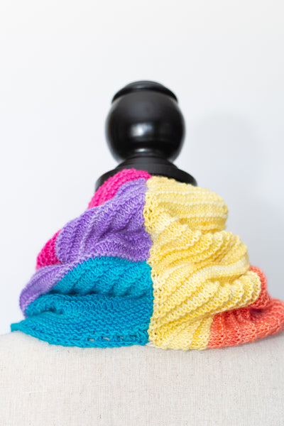 Seam of Hand Knit Cowl